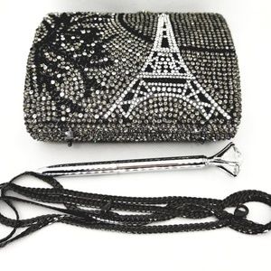 Paris Eiffel Tower Crystal Purse  Holiday Gift!